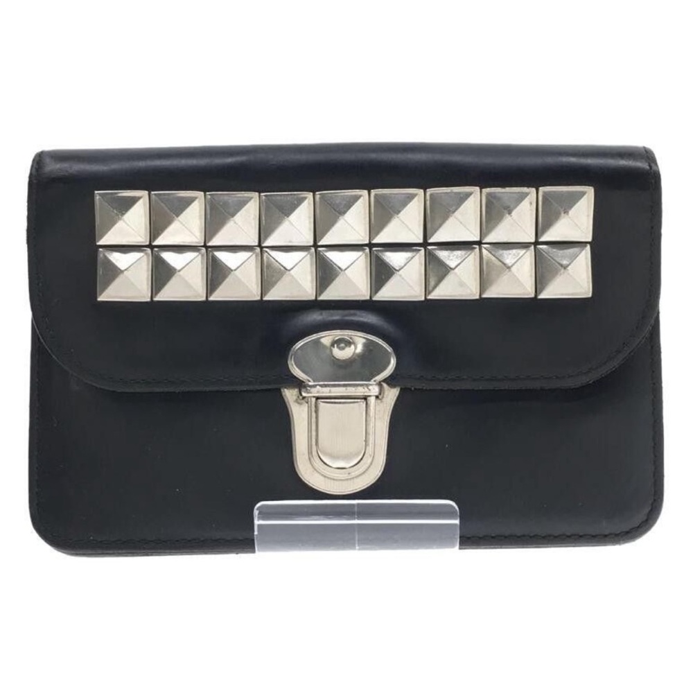 Comme des Garcon studded leather wallet card holder